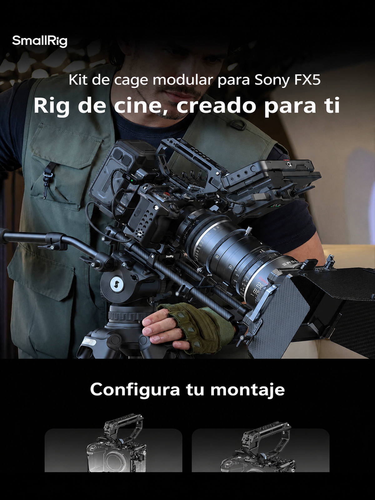 SmallRig Sony FX5 cage kit infographic ES 01