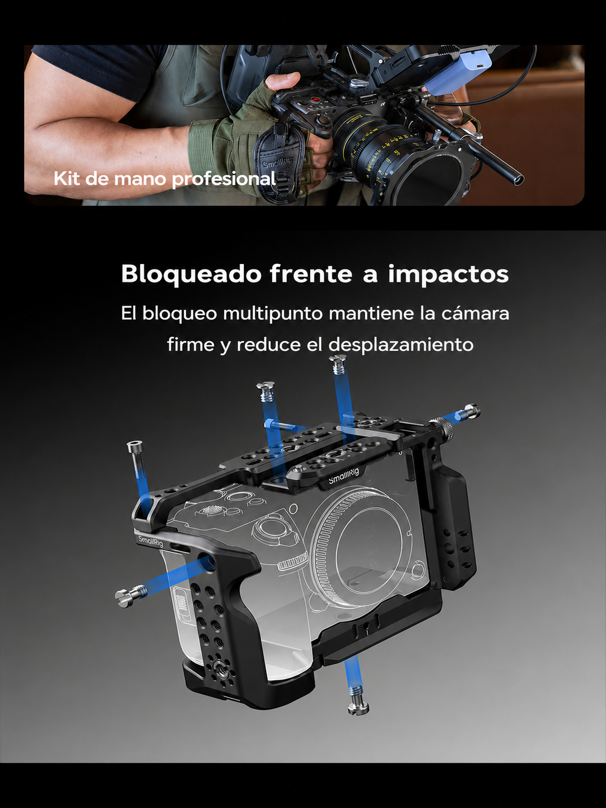 SmallRig Sony FX5 cage kit infographic ES 03