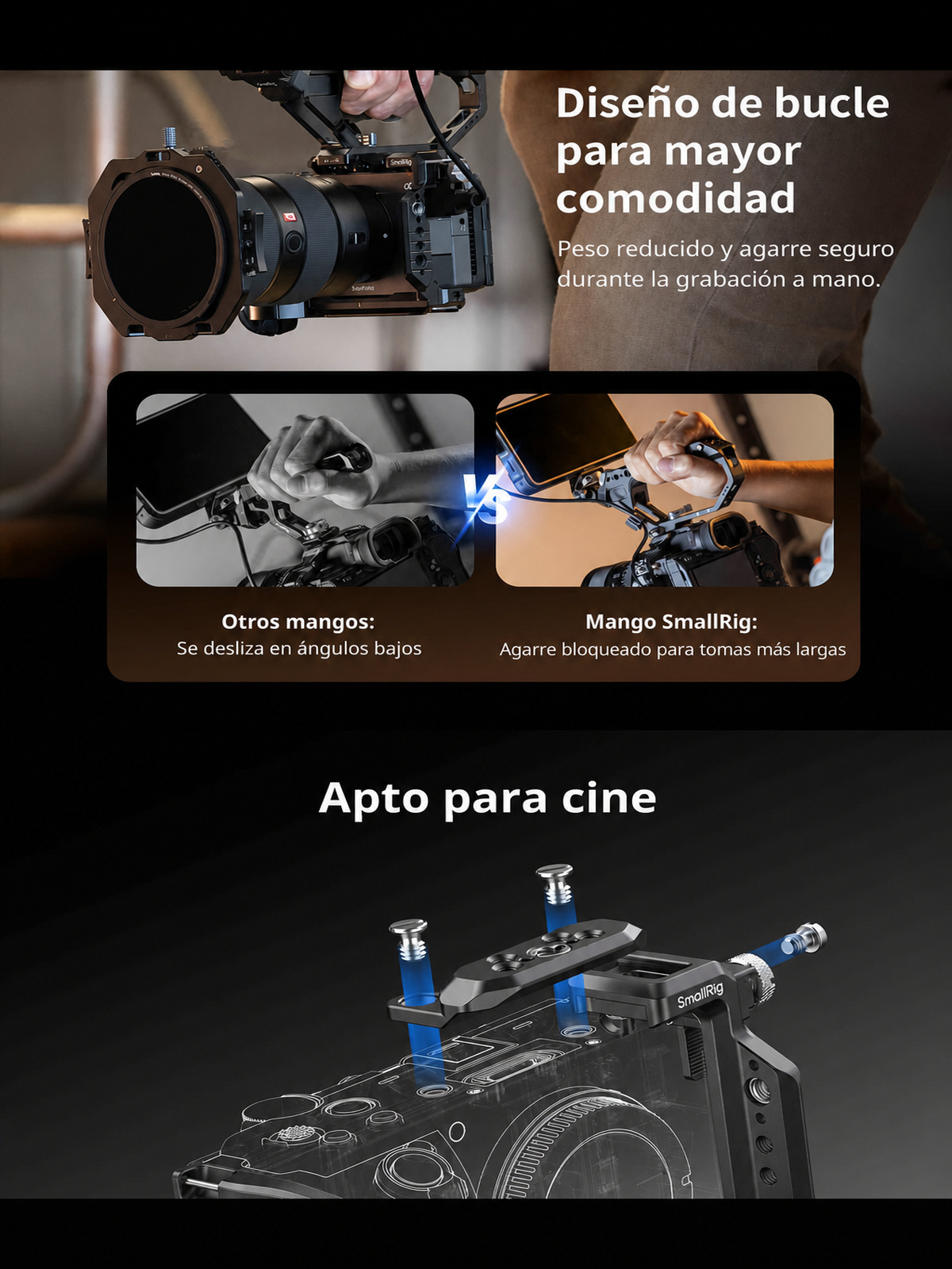 SmallRig Sony FX5 cage kit infographic ES 11