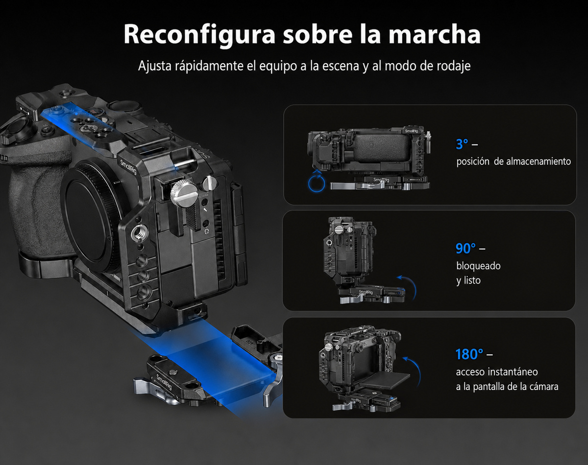 SmallRig Sony FX5 cage kit infographic ES 14