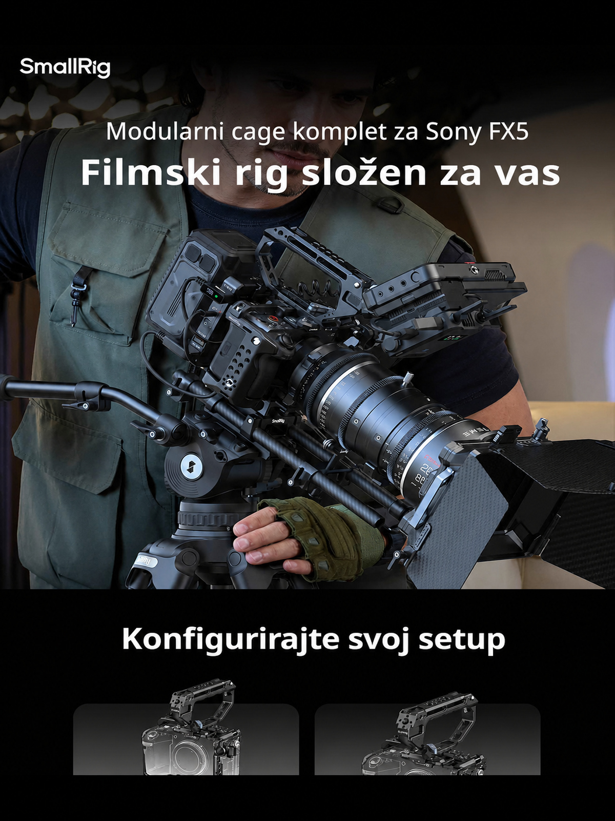 SmallRig Sony FX5 cage kit infographic HR 01
