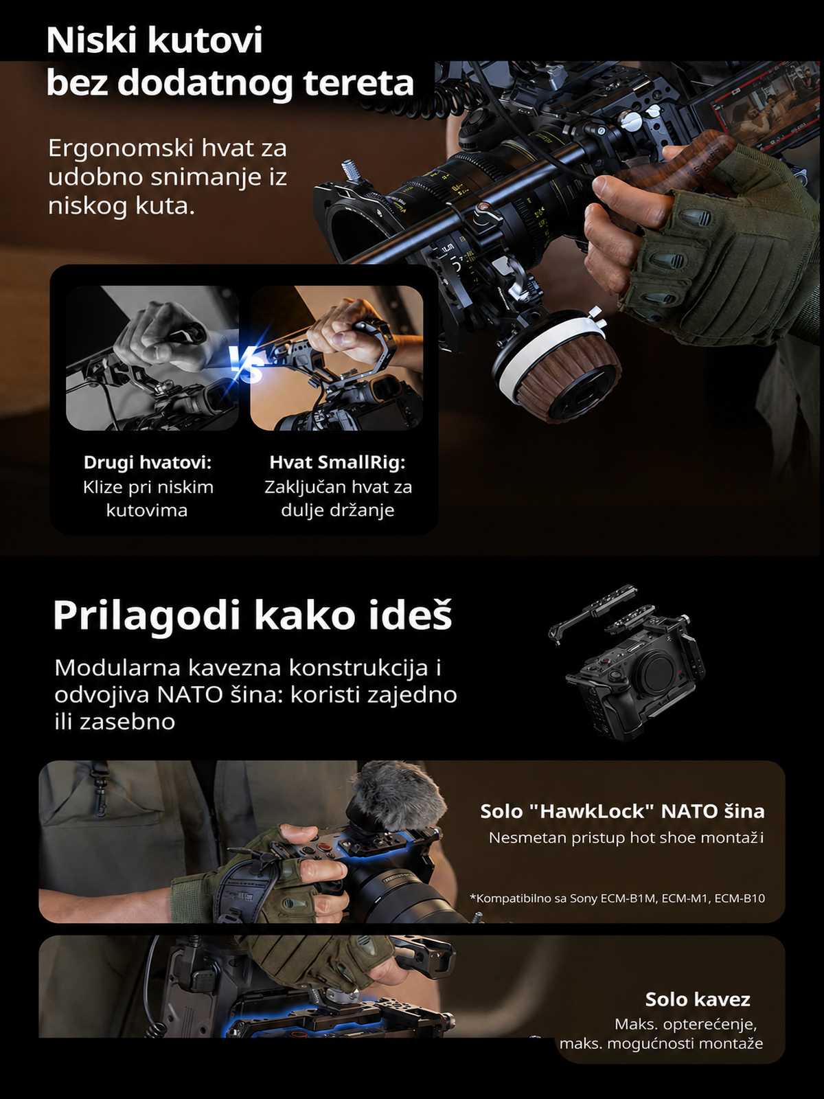 SmallRig Sony FX5 cage kit infographic HR 05