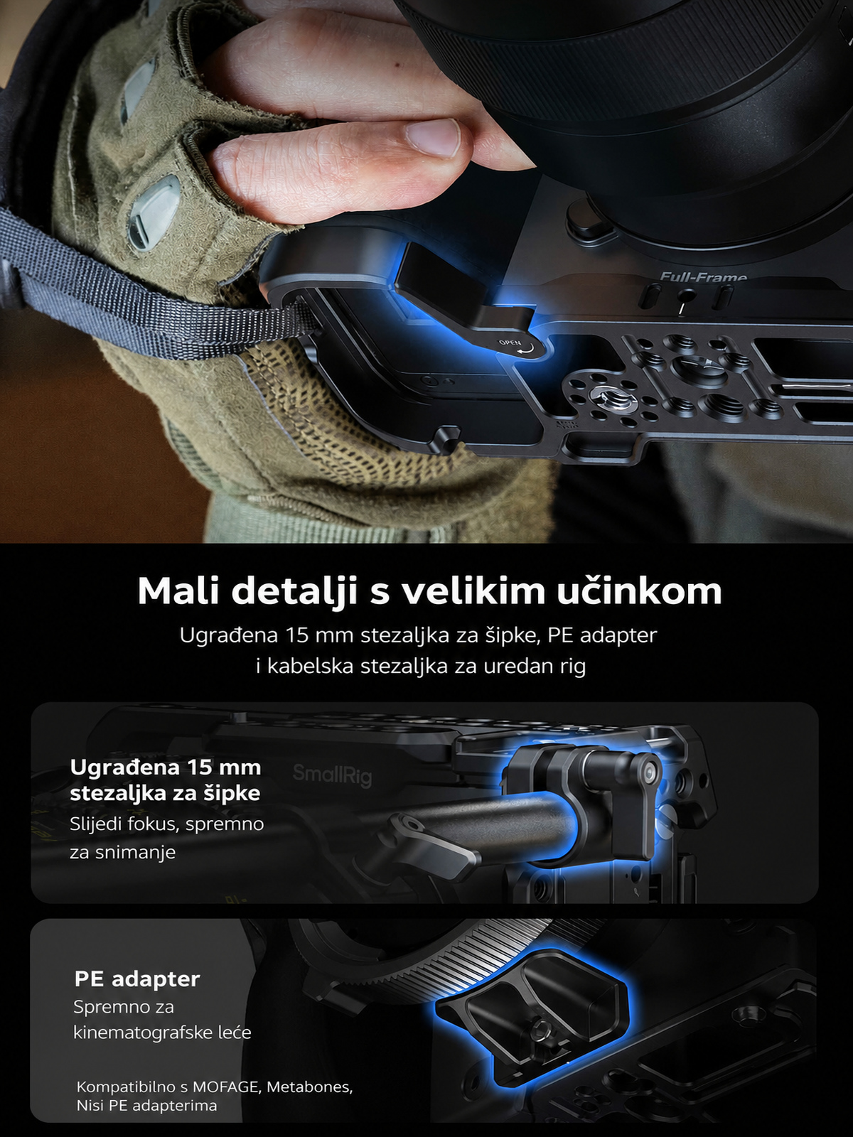 SmallRig Sony FX5 cage kit infographic HR 08
