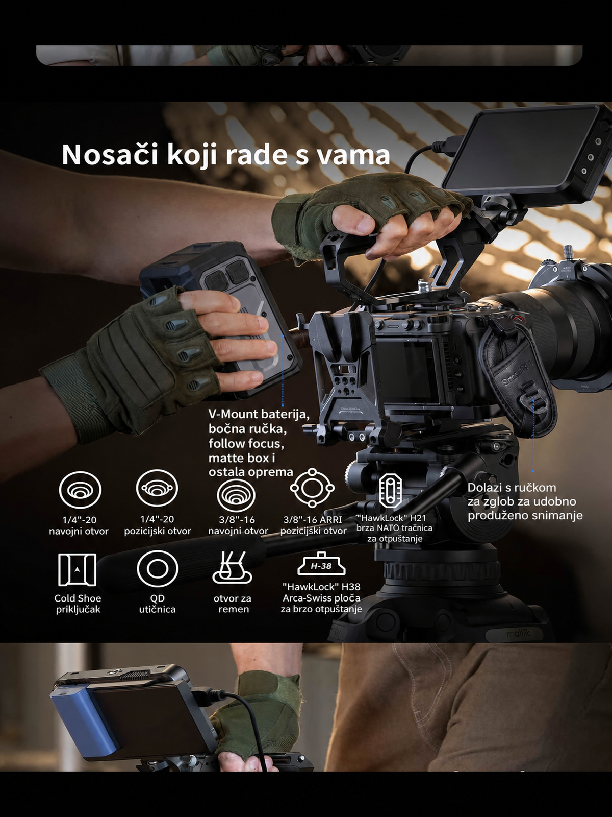 SmallRig Sony FX5 cage kit infographic HR 10