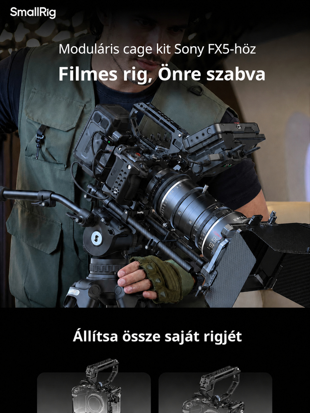 SmallRig Sony FX5 cage kit – magyar infografika 1