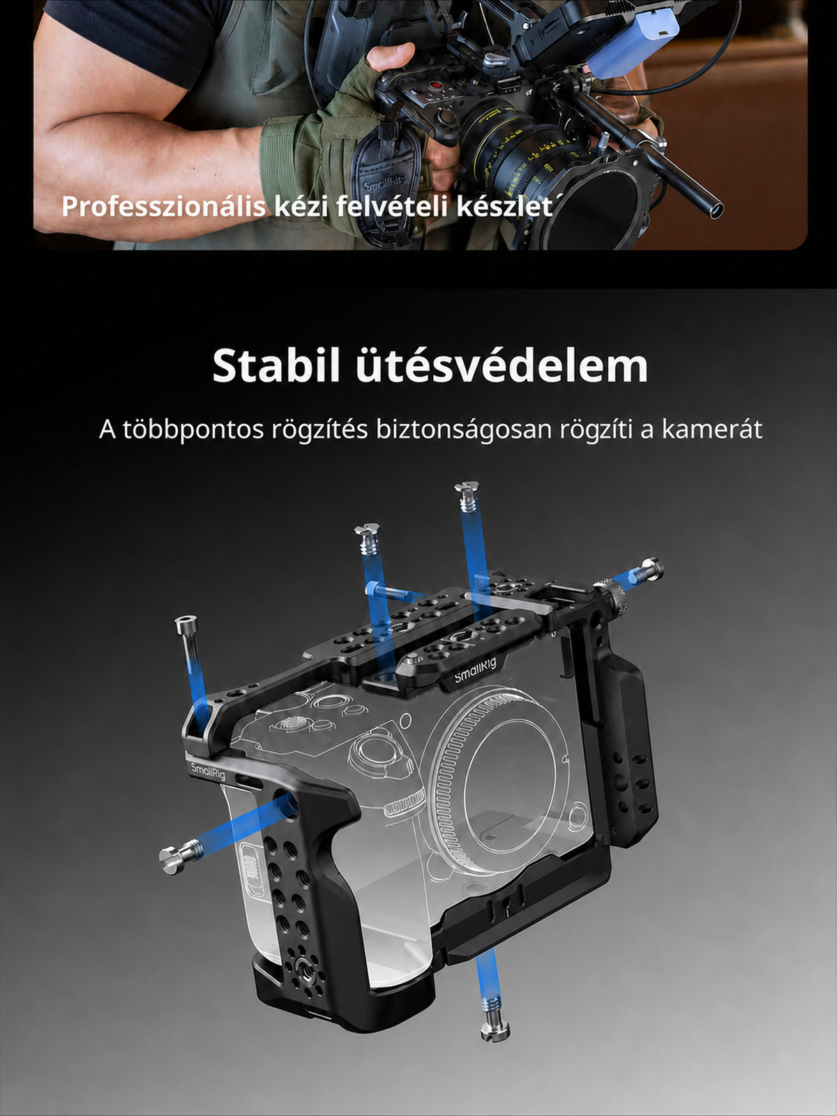 SmallRig Sony FX5 cage kit – magyar infografika 3