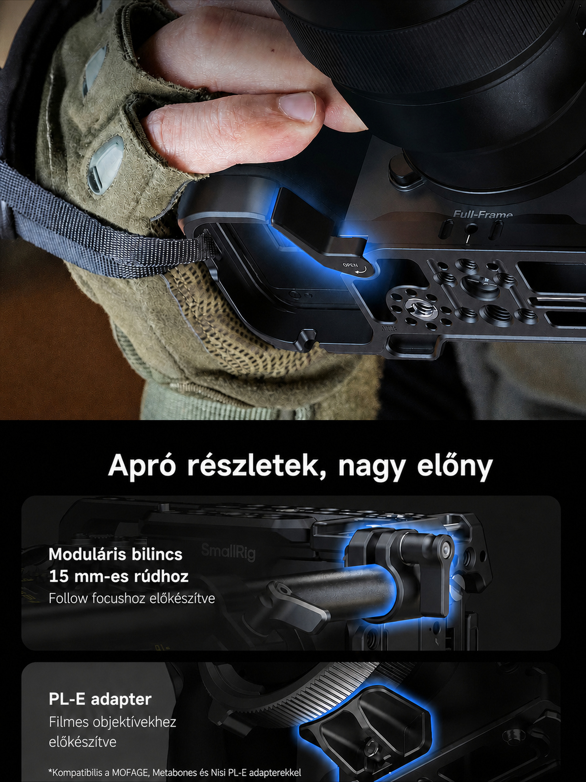 SmallRig Sony FX5 cage kit – magyar infografika 8