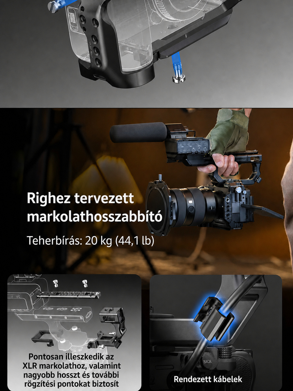 SmallRig Sony FX5 cage kit – magyar infografika 12