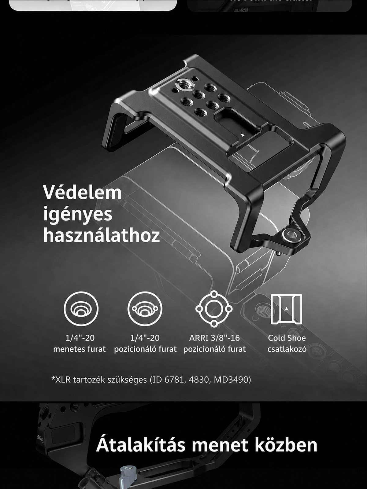 SmallRig Sony FX5 cage kit – magyar infografika 13