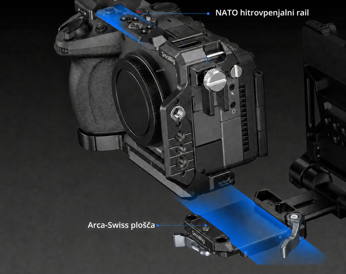 SmallRig Sony FX5 komplet kletke – slovenska infografika 14