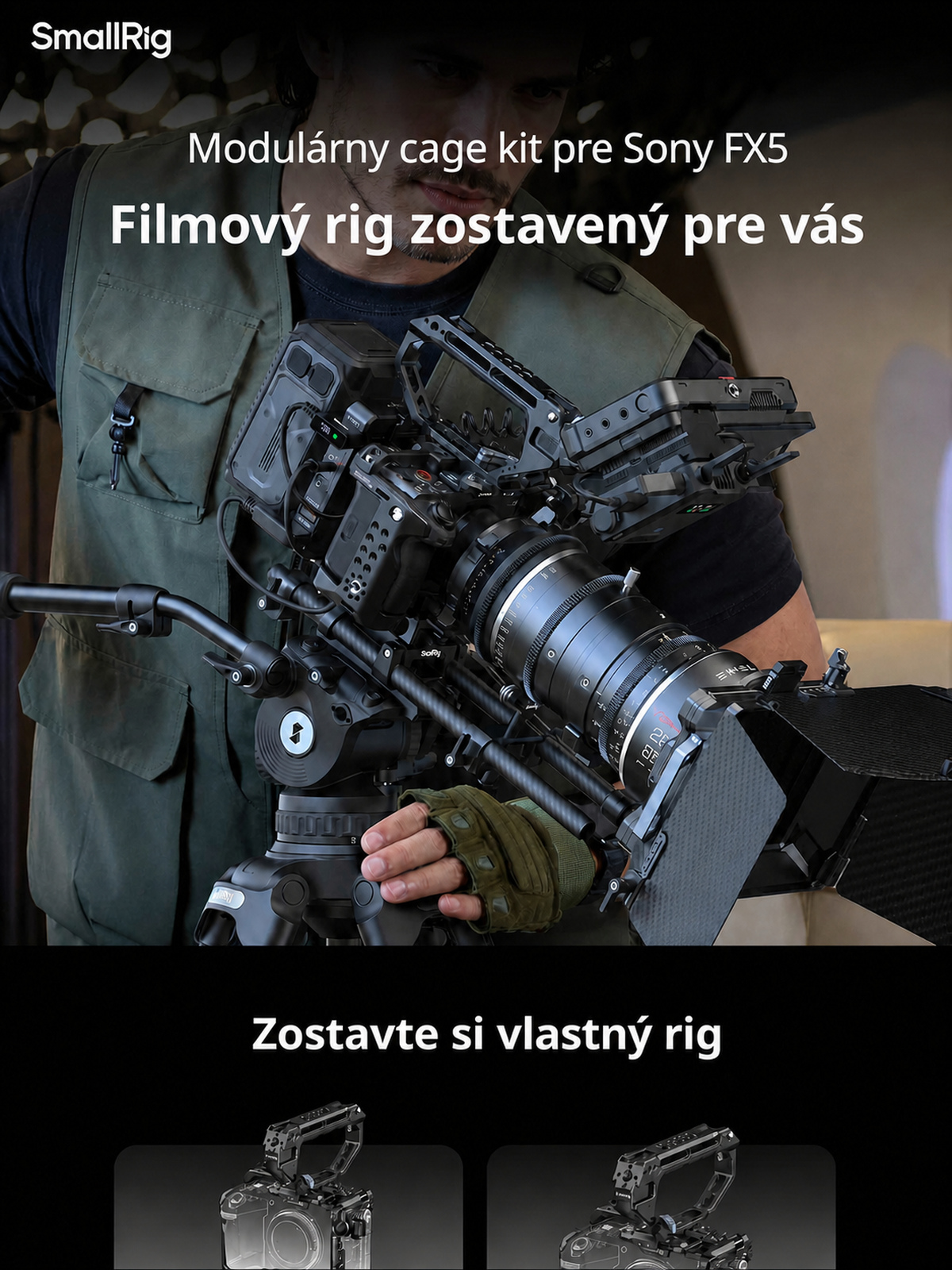 SmallRig Sony FX5 cage kit – slovenská infografika 1
