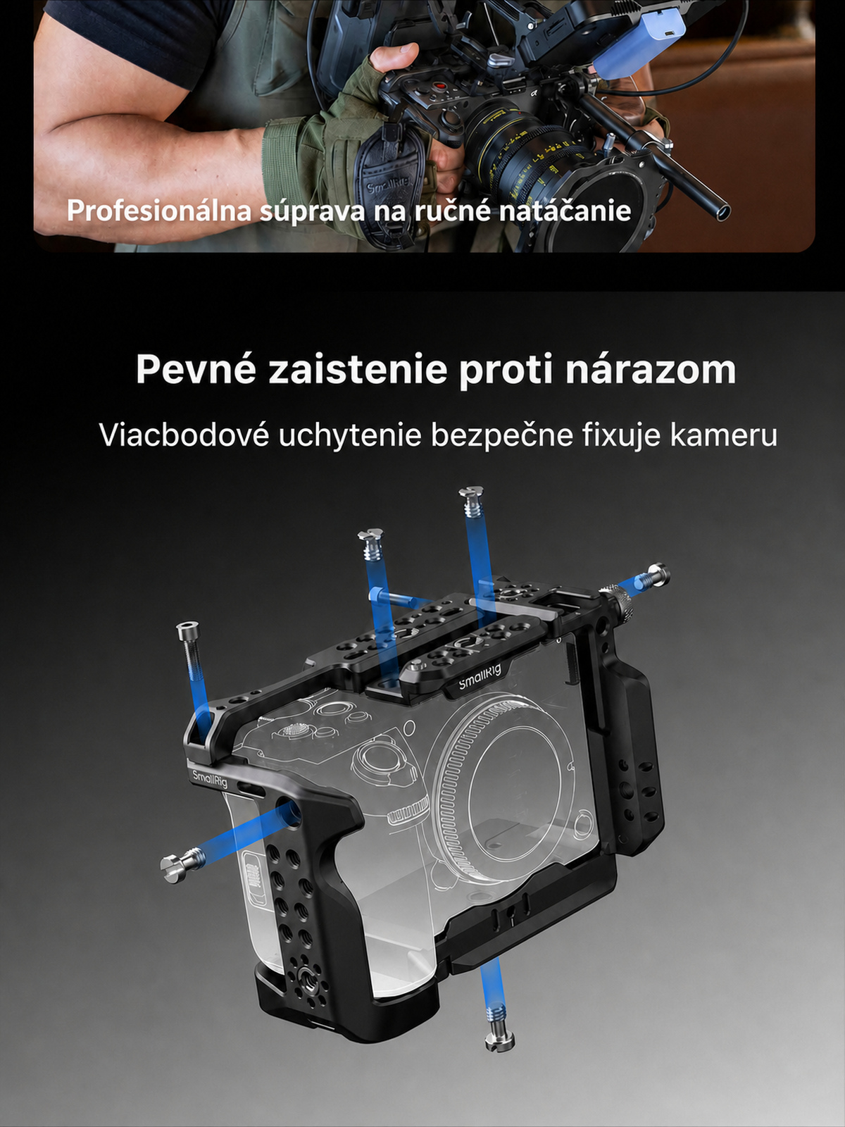 SmallRig Sony FX5 cage kit – slovenská infografika 3