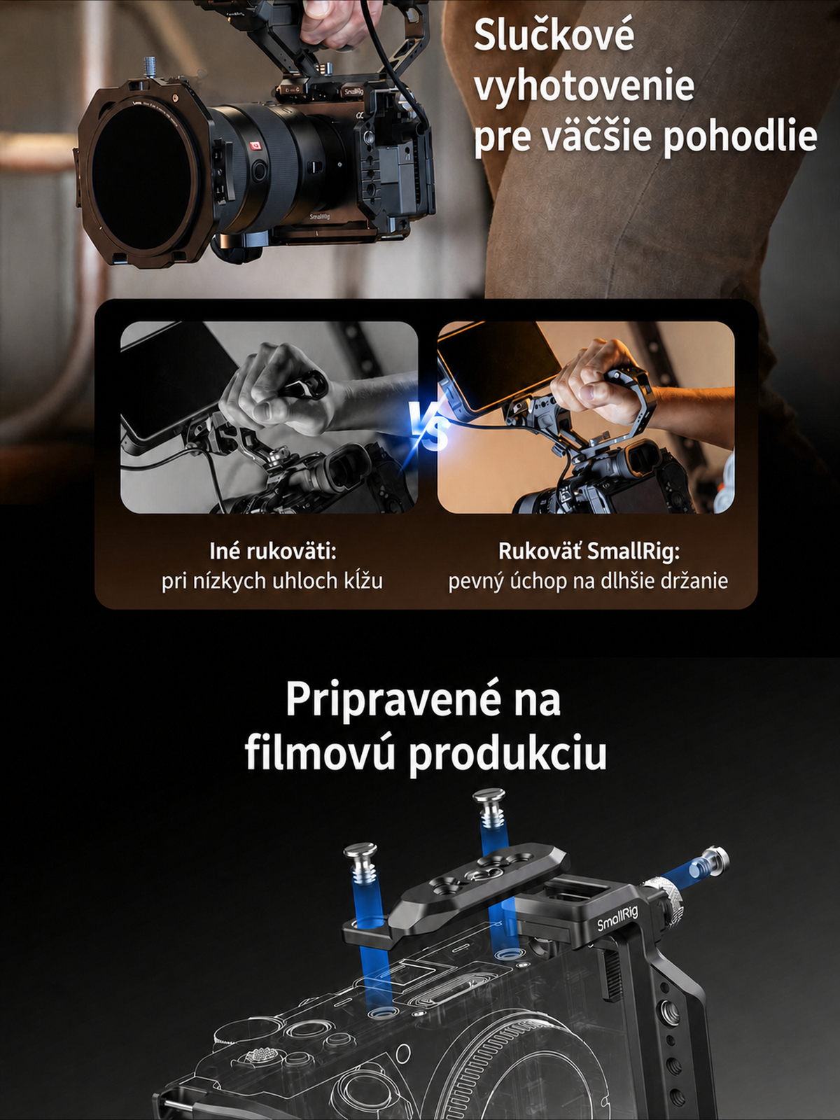 SmallRig Sony FX5 cage kit – slovenská infografika 11