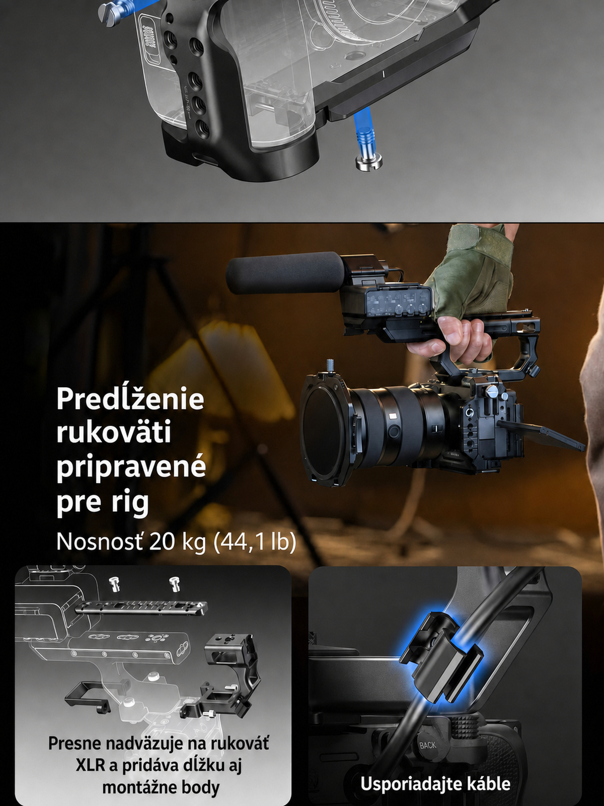 SmallRig Sony FX5 cage kit – slovenská infografika 12