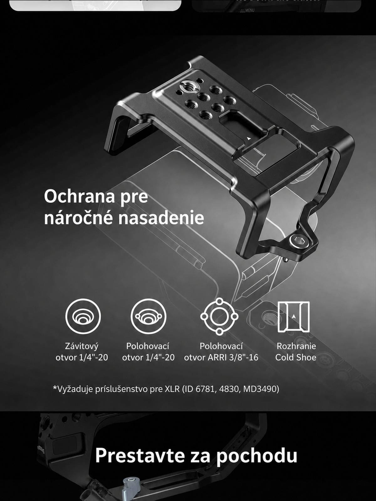 SmallRig Sony FX5 cage kit – slovenská infografika 13