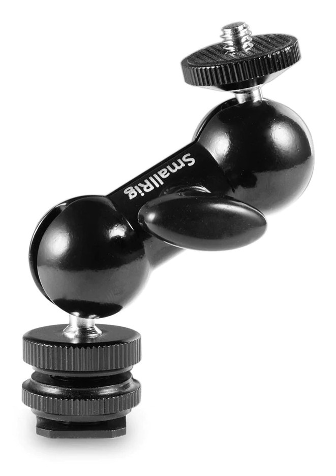 Cool-Ballhead-V1 Multi-function Double BallHead w/ shoe mount & 1/4″ screw