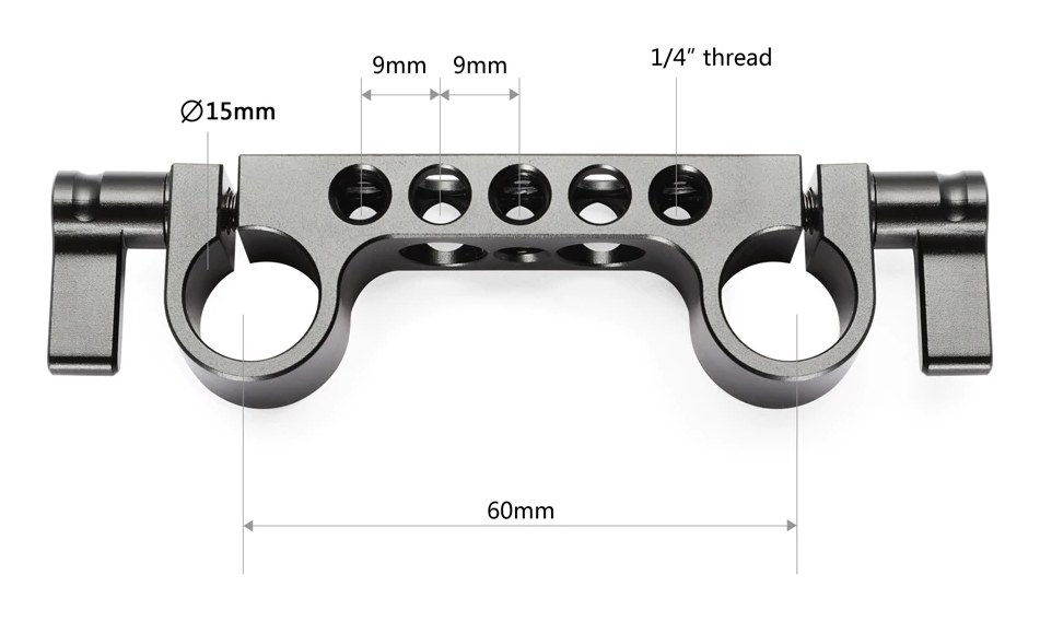 Super Lightweight 15mm-Railblock (2pcs Pack)