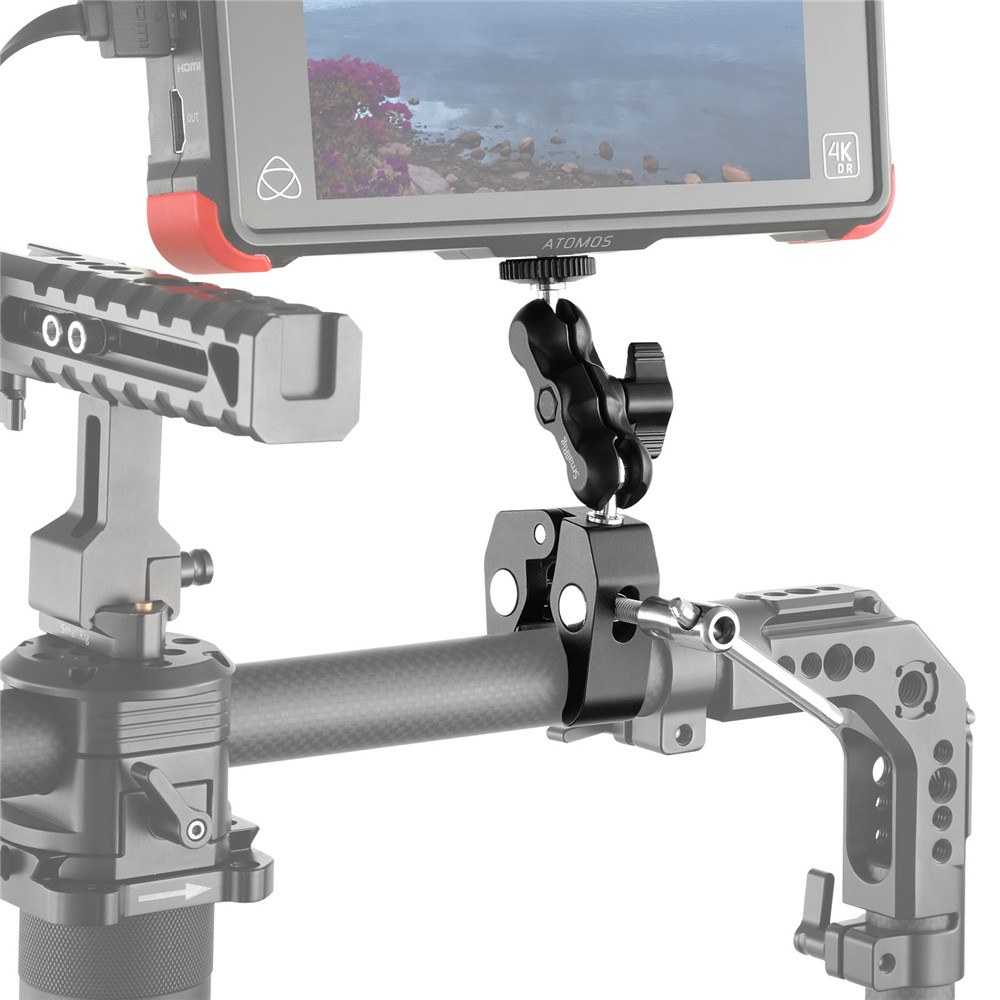 Multi-Functional Crab-Shaped Clamp with Ballhead Magic Arm