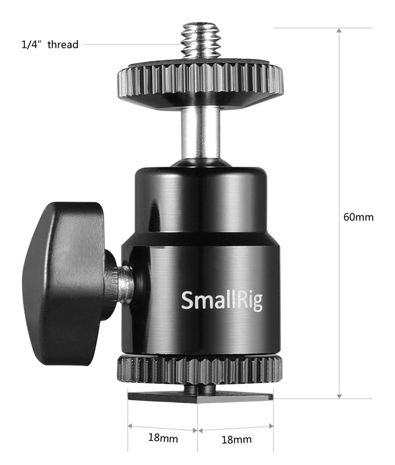 1/4″ Camera Hot shoe Mount with Additional 1/4″ Screw (2pcs Pack)