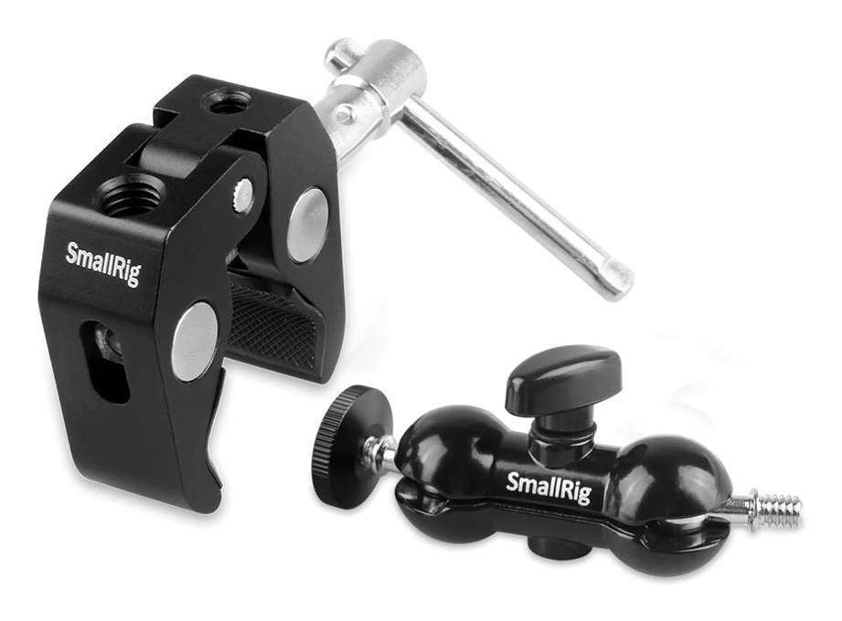 Multi-function Double BallHead with Clamp & 1/4″ Screw 1138