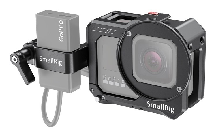 Vlogging Cage and Mic Adapter Holder for GoPro HERO8 Black