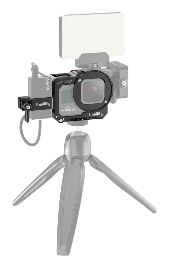 Vlogging Cage and Mic Adapter Holder for GoPro HERO8 Black