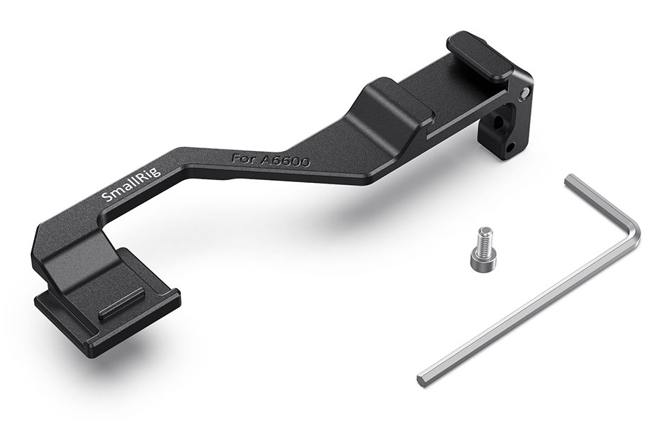 Right-Side Shoe Mount Relocation Plate for Sony a6600 Camera