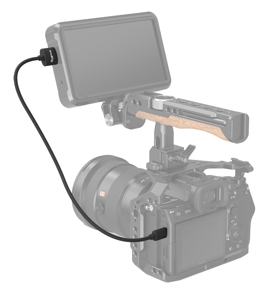 ultra tenký (Ultra Slim) 4K Micro HDMI na Full HDMI kabel (D to A) 35cm