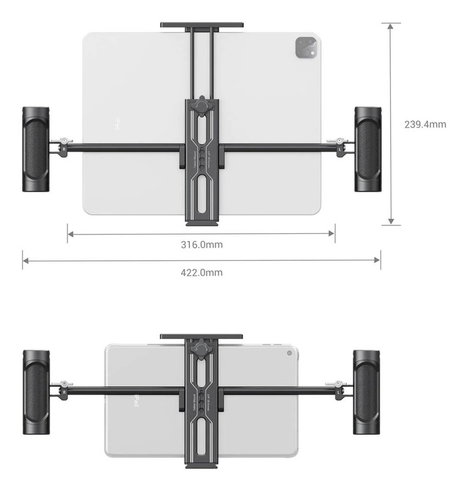 Držák na tablet SmallRig s dvojitým držadlem 2929