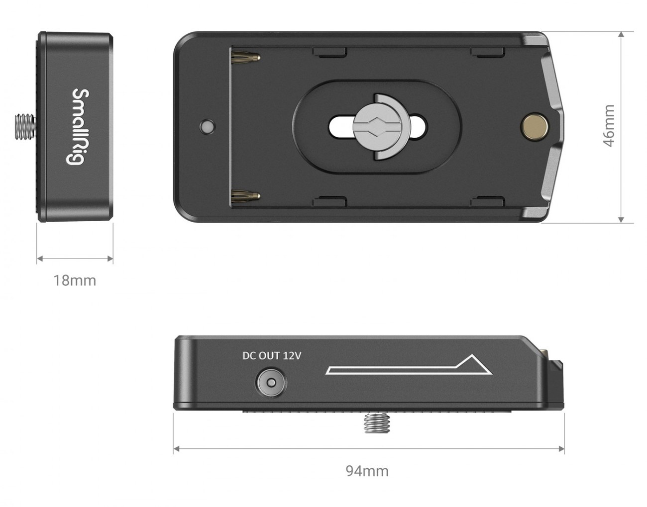 NP-F Battery Adapter Plate Lite