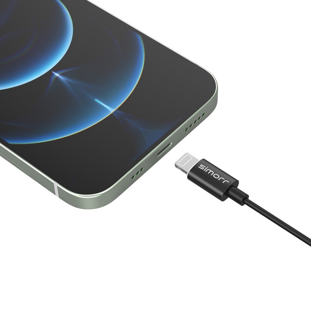 Simorr Wave L3 Lavalier mikrofon pro zařízení Lightning (černý)
