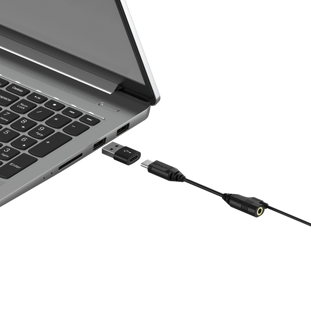 Simorr Wave L2 Lavalier mikrofon pro zařízení USB typu C (černý)
