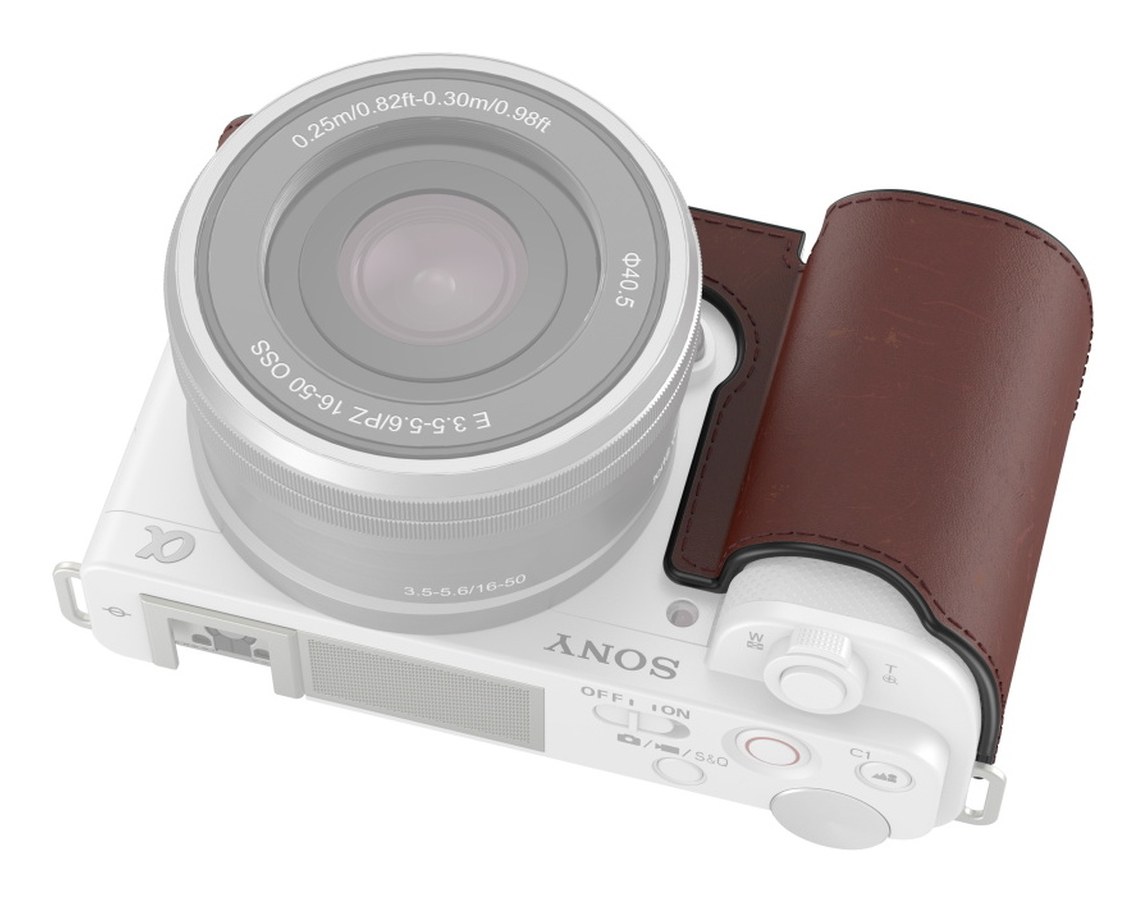 Leather Half Case for Sony ZV-E10