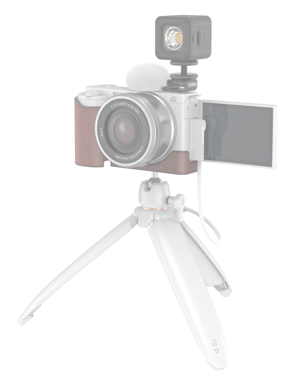 Větrná ochrana pro Sony ZV-E10 a ZV-1 (bílá)