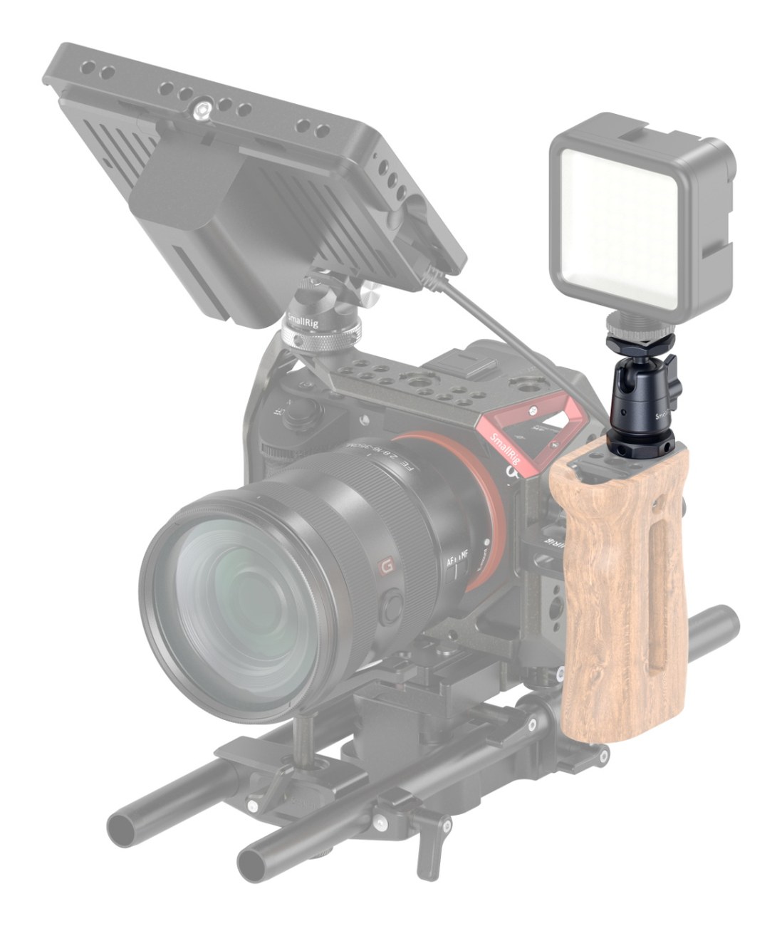 Mini kulová hlava s odnímatelným držákem Cold Shoe (dva kusy) 2948