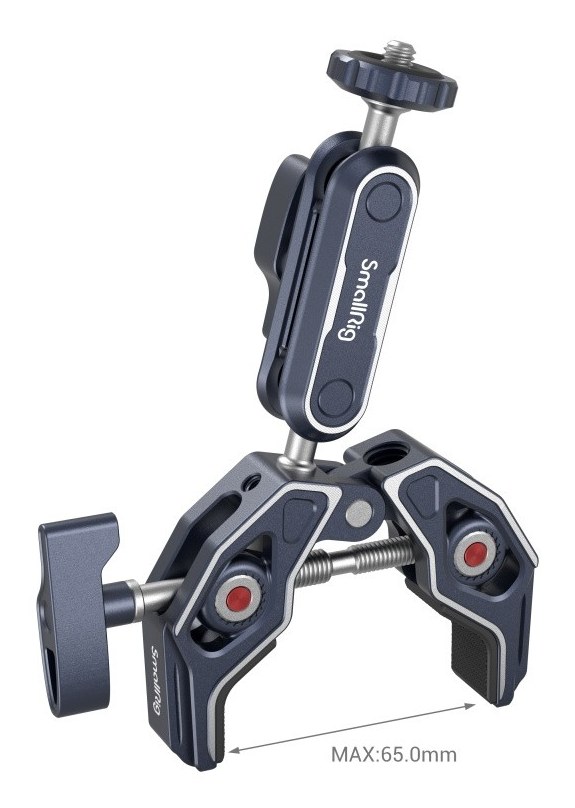 Crab-Shaped Clamp with Ballhead Magic Arm