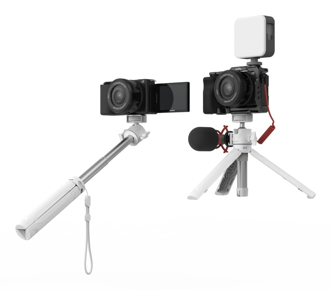 VT-15 White Vlog Tripod 3825B