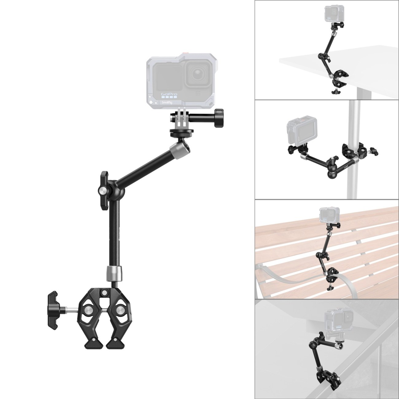Crab-Shaped Clamp with Magic Arm