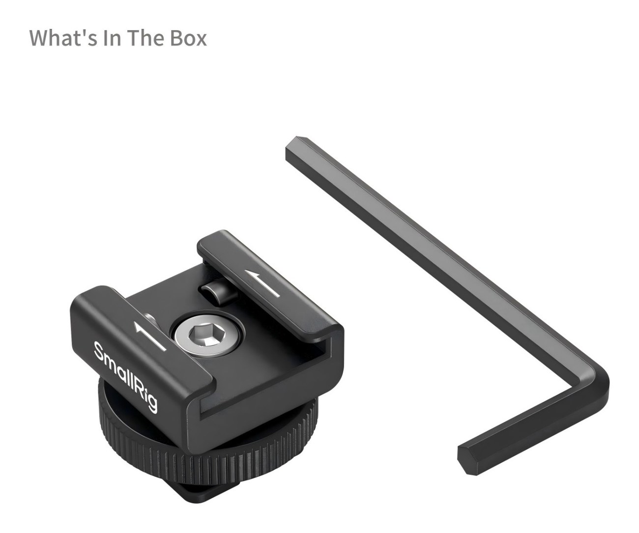 Wireless Microphone Support with Cold Shoe Mount