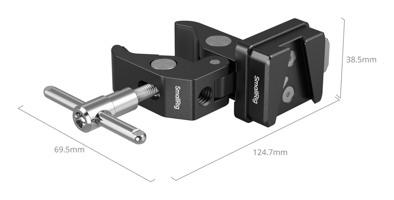 V-Mount Crab-Shaped Clamp