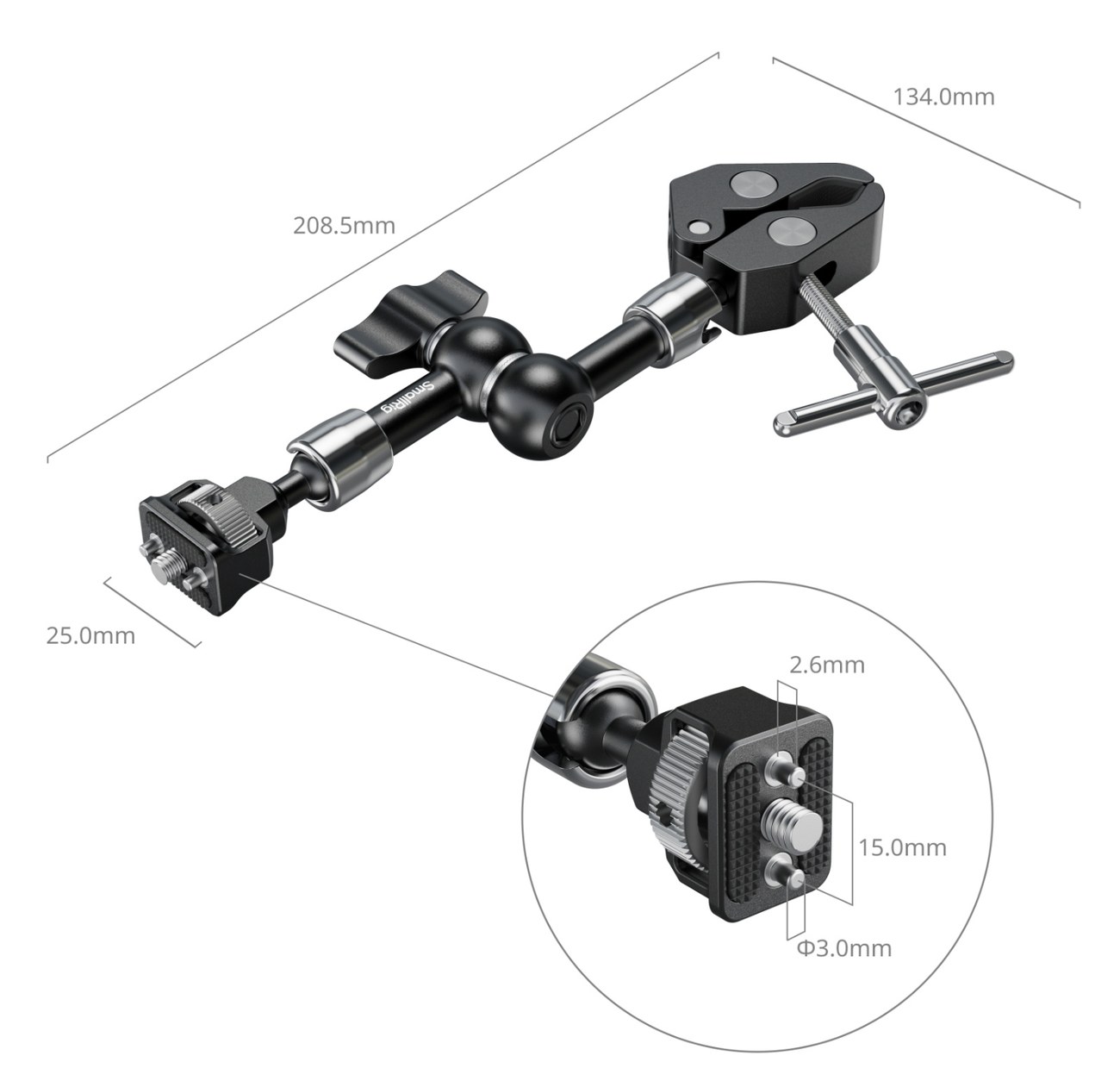 Magic Arm with Crab-Shaped Clamp (7″)