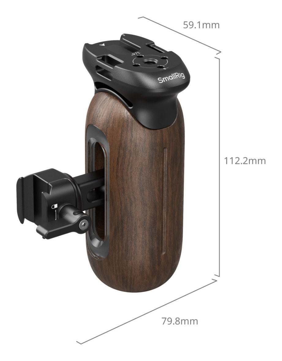Wooden Side Handle with NATO Clamp