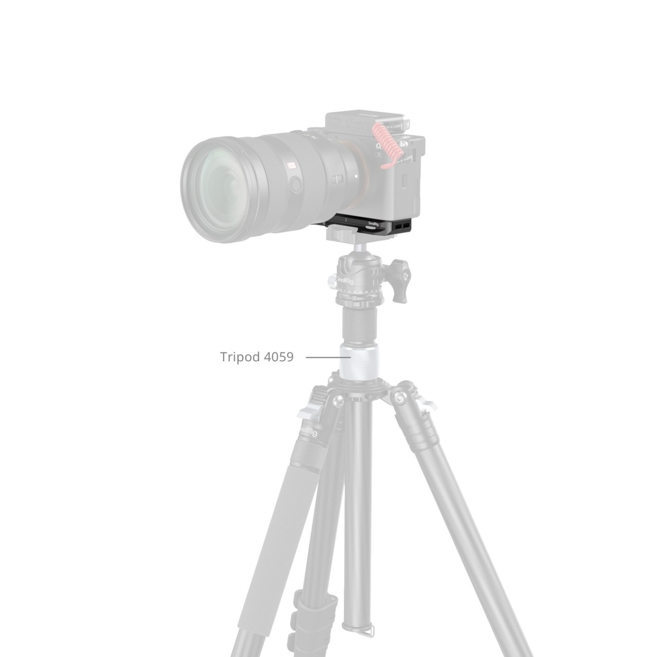 Baseplate with Airtag Slot for Sony Alpha 7C II / Alpha 7CR (Black)