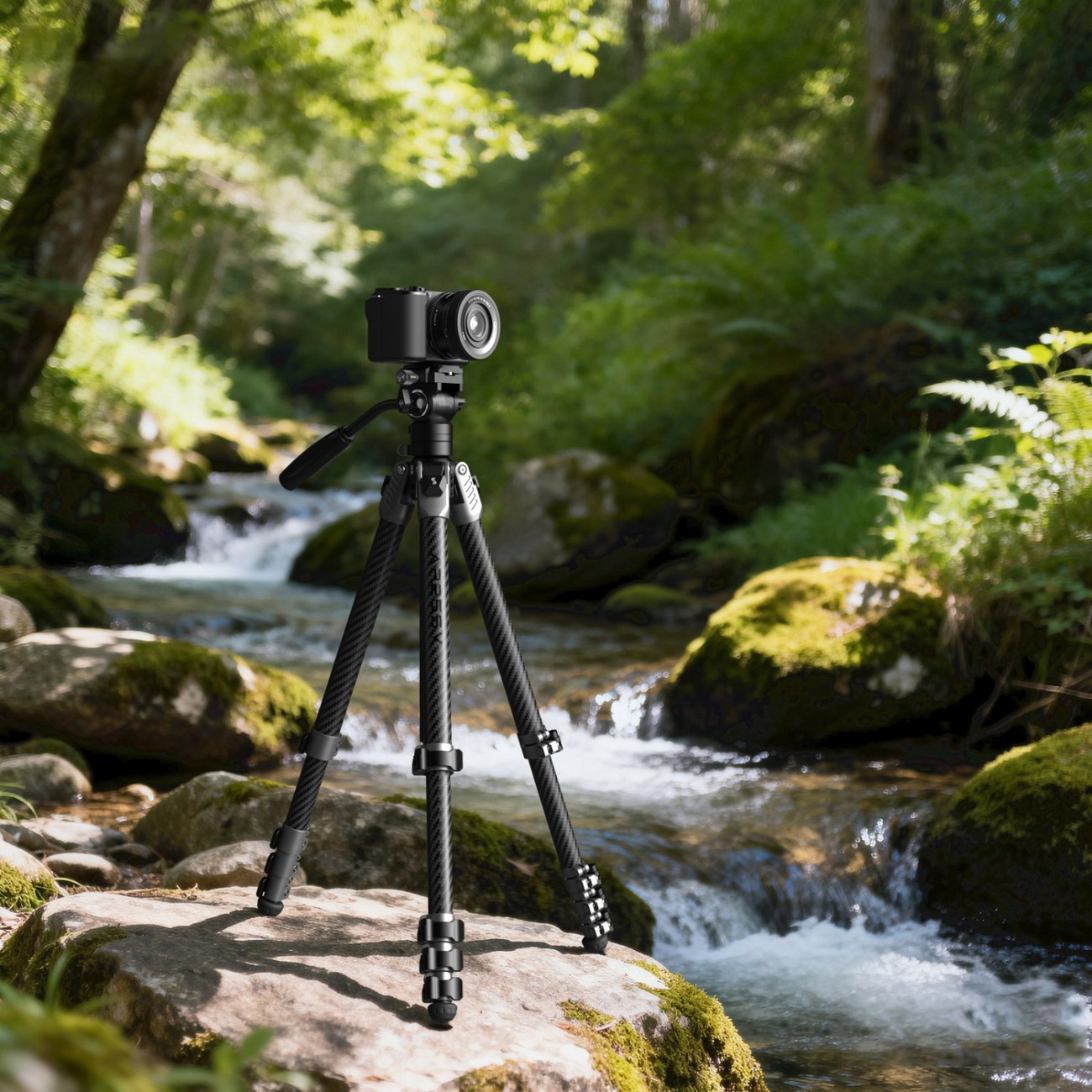 Portable Video Carbon Fiber Tripod AP255Pro