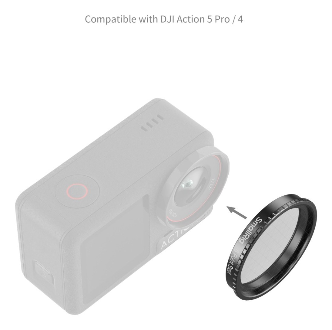 Attachable Star Cross Filter (6 Points) for DJI Osmo Action 5 Pro / 4