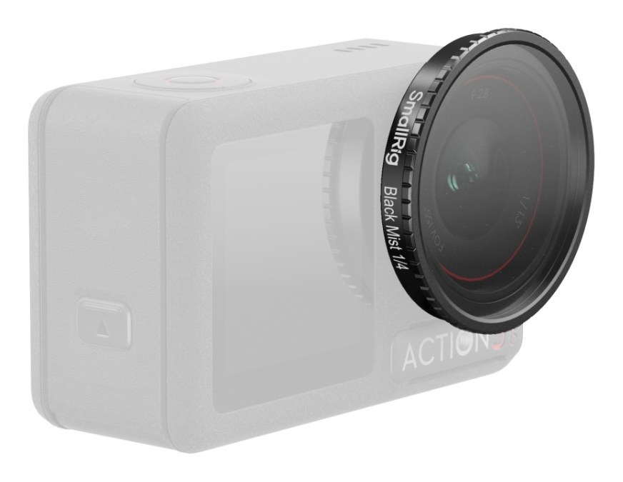 Attachable 1/4 Effect Black Mist Filter for DJI Osmo Action 5 Pro / 4