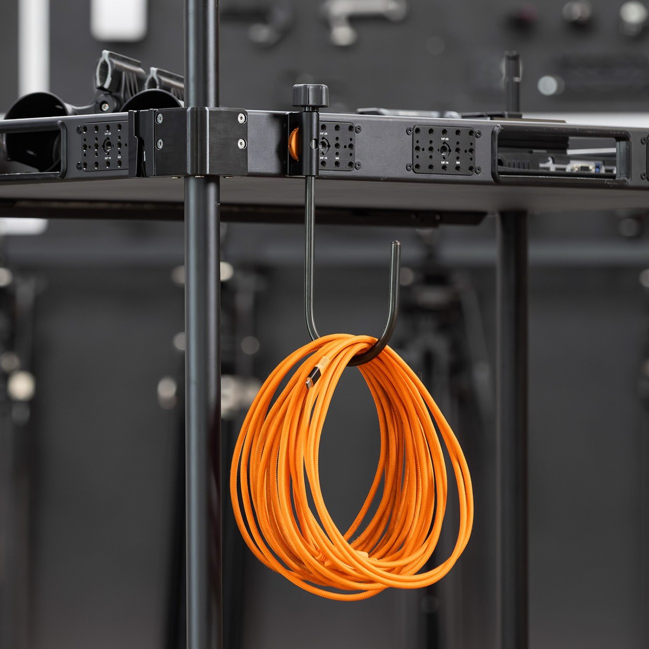 Cable Storage Hook for Camera Cart