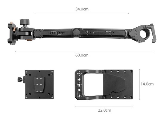 Mount Plate for Monitor VESA for Camera Cart