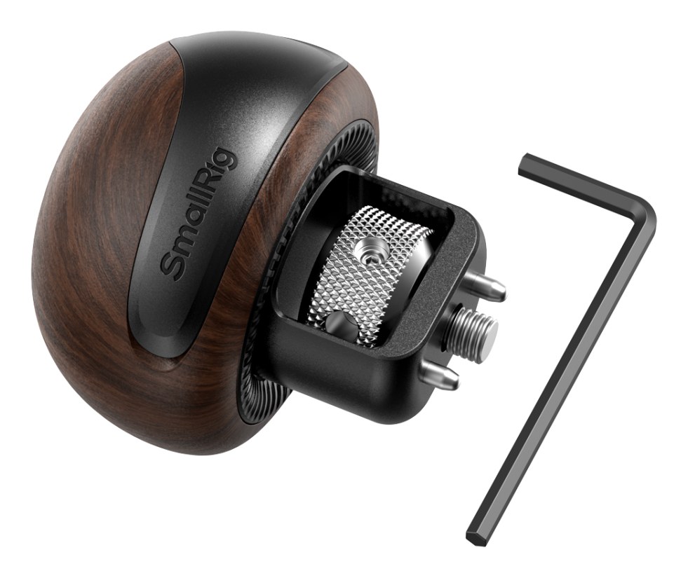 mini Wooden Side Handle with 1/4''-20 Locating Screw