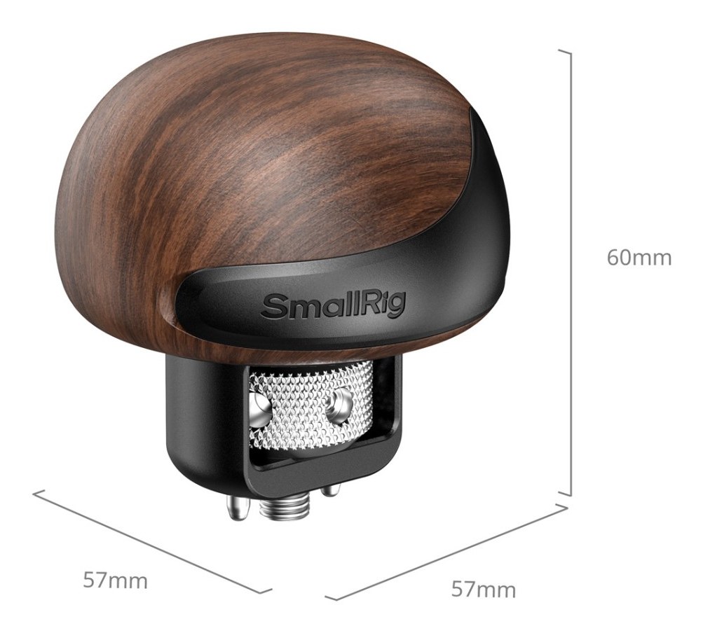mini Wooden Side Handle with 1/4''-20 Locating Screw